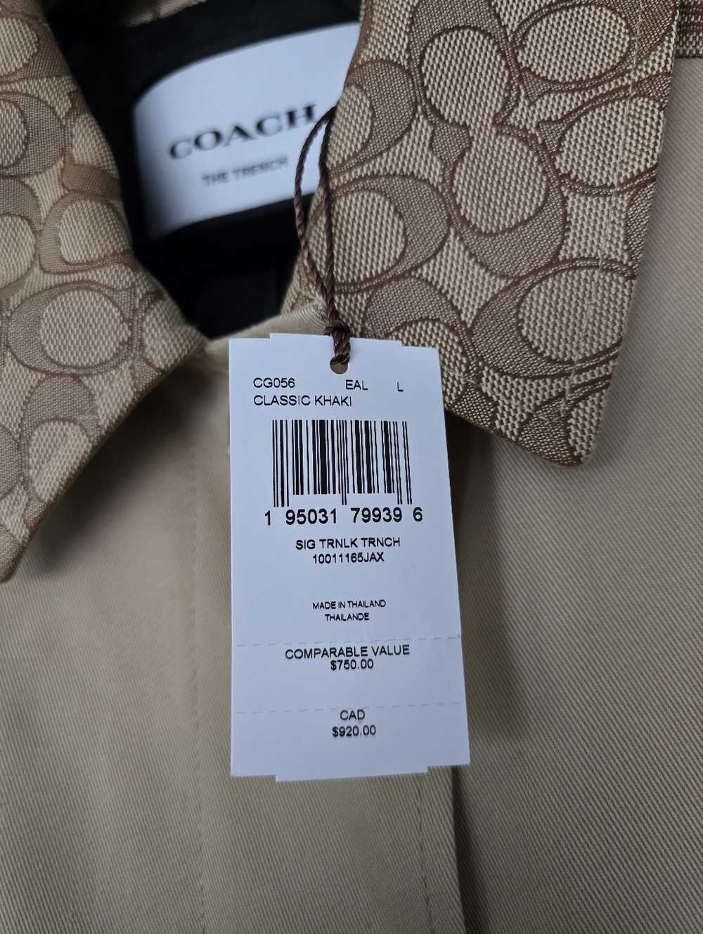 NEW Coach Women's Signature Turnlock Trench Coat - Picture 12 of 15
